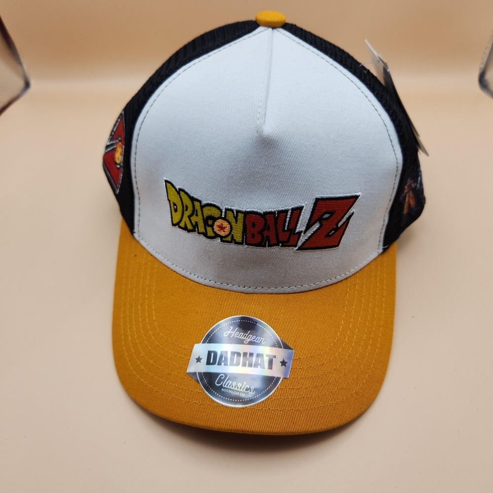 Dragon Ball Z Hat Cap Snap Back One Size Orange Trucker Headgear Classics Mens